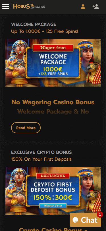 horus casino bonus